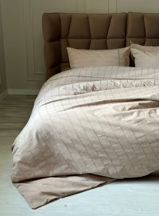 Постільна білизна Saheser Jasmin bej євро 200х220 jacquard Постільна білизна Saheser Jasmin bej євро 200х220 jacquard