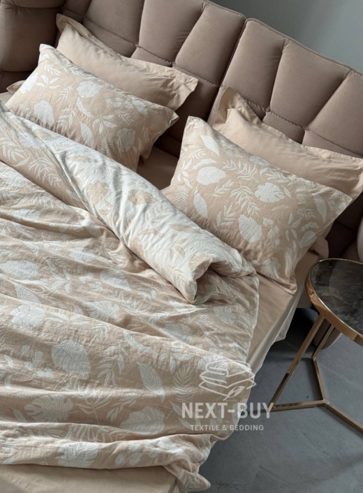 photo_5436012860007381579_y Постільна білизна Saheser Lusso Bej євро 200х220 jacquard